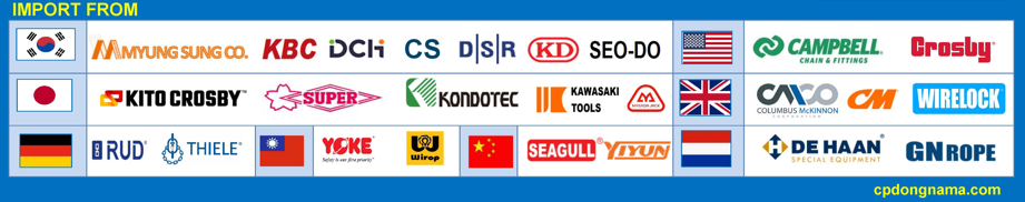 Hàng nhập khẩu từ HÀN QUỐC, NHẬT, ĐỨC, ANH, MỸ, EU, ĐÀI LOAN... 
